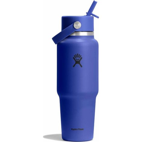 Botella térmica Hydro Flask Wide Flex Straw de 946 ml, color azul, WT32CFS382 (1/3)