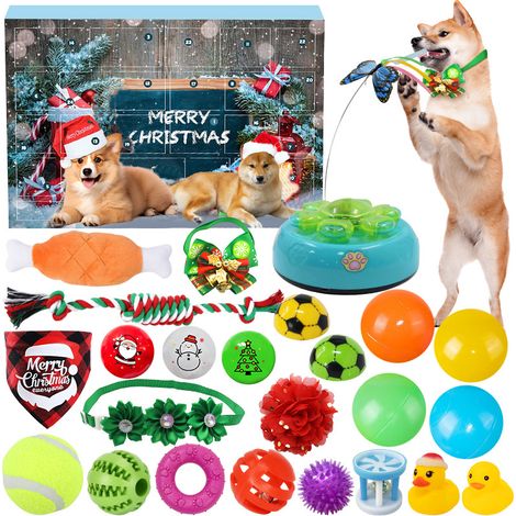 Adventskalender 2024 mit Countdown, Haustier-Accessoires- und Kleidungsset, Überraschungsgeschenk für Hunde und Katzen (1/5)