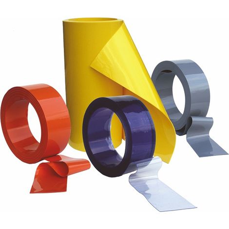 PROVOST - Rouleau de lanière en PVC transparent pour porte - 30 cm de largeur - 50 mètres linéaires