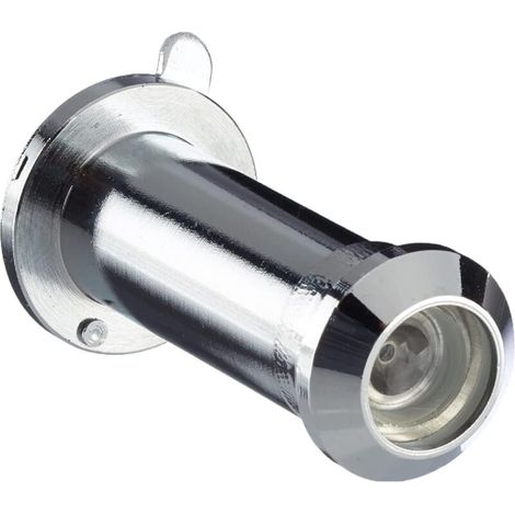 – Judas pour porte d'entrée en laiton Ø12mm – Abattant angle 170° – Visionneuse sécurité domicile – Finition chromée durable (1/4)