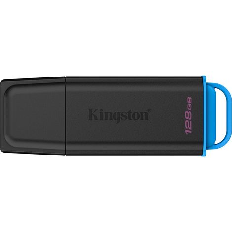 Clé USB portable Kingston DataTraveler 128 Go USB 3.2 Gen 1 Exodia Noir/Bleu (1/5)