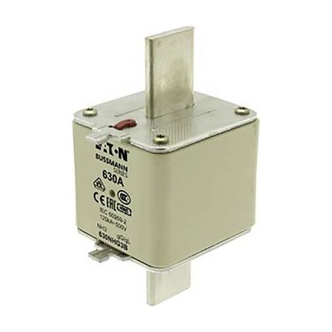 EATON 630NHG3B LOT DE 3 FUSIBLES NH AVEC INDICATEUR DE FUSIBLE MÉCANIQUE TAILLE = 3 630 A 500 V (1/3)