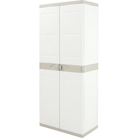 ARMARIO CON DIVISION ESCOBERO BEIGE 70x41x176 CM