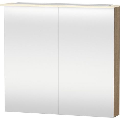 Armoire miroir Duravit X-LARGE 138x800x760mm eu chêne