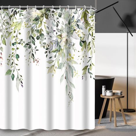 Duschvorhang 200x240cm Textil Anti-schimmel Wasserdicht Waschbar PHANPINT (1/5)
