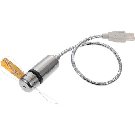 Ventilateur USB Argenté en Pvc et Aluminium (1/5)