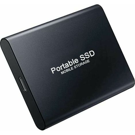 Extension et mise à niveau Disque SSD mobile Disque SSD portable 12 To (Noir), (1/5)