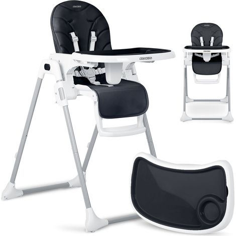 Sedia da pranzo per bambini ricokids tulo nera