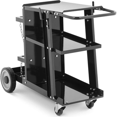 Chariot poste à souder 75 cm noir