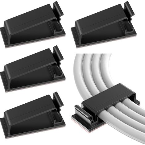 60 fascette per cavi con colla, clip adesive 3M-AquaForge (1/5)