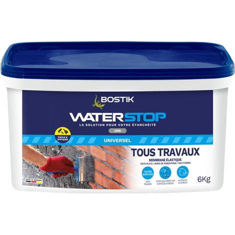 Waterstop-Dichtungsmembran - BOSTIK - direkt ohne Primer Grau - 6 kg - 30605265