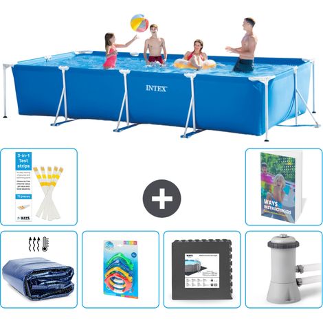 Rechteckiger Frame Pool - 450x220x84 cm - 7-teilig S3