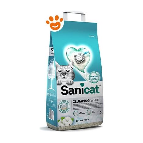 SANICAT Clumping white cotton 10 lt