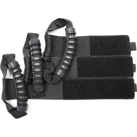 Hochleistungsfähige, tragbare Aufbewahrungsgurte – 4er-Pack – Nylon – S/M/L – Schwarz – für Seile, Kabel und Schläuche (1/5)