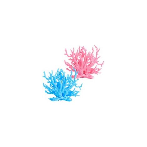 Corail Artificiel Aquarium Décoration 2 Pièces Décorations Artificielles en Corail en Plastique Simulation de Plantes D'aquarium Plante Aquarium pour sous-Marines Fish Tank Décor(Bleu,Rose) (1/5)