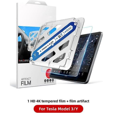 Protection intégrale en verre trempé pour console centrale de Tesla Model 3 et Model Y - Accessoires - HD (1/5)