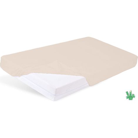 BAMBUSlaken mit Gummizug 130x190, 140x200x20, beige15, MATEX (1/5)