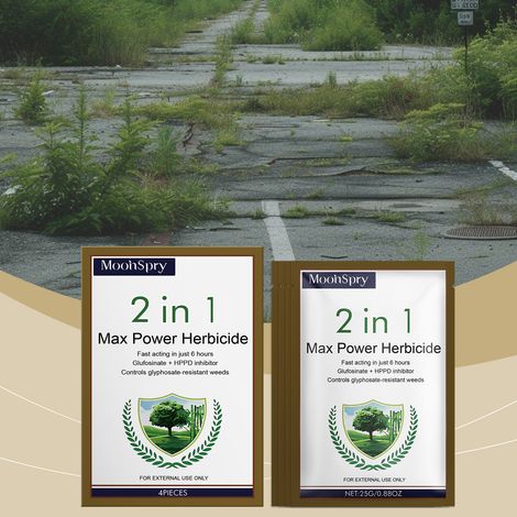 2-in-1-Herbizid für Gärten, Obstgärten und Rasenflächen – entfernt Unkraut und sorgt für eine saubere und gepflegte Landschaft. – 4 Stück -- DE (1/5)