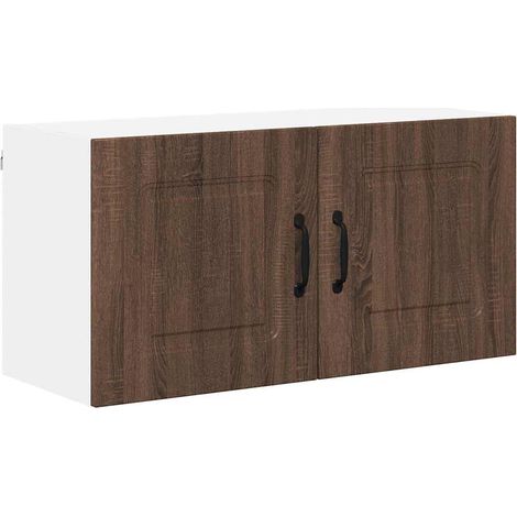 Meuble mural de cuisine,Armoire de cuisine avec étagère Chêne brun 80 x 31 x 40 cm CFW18208 (1/5)