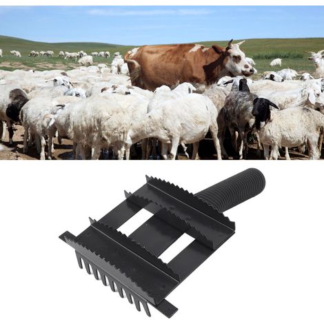 Comb pour Élimination des Poils d'Animaux ABS et Fer Comb de Toilettage pour Bovins Peigne pour Cheveux de Vache pour Cheval et Mouton (1/5)