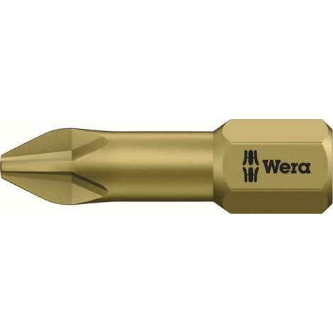 WERA 5056625001 Bit 851/1 TH 1/4 Zoll PH 3 Länge 25 mm Torsionszone, extrahart
