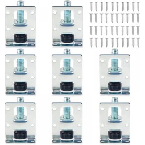Set of 8 adjustable furniture levelers for cabinets, heavy-duty leveling feet, adjustable furniture feet for tables, shelves, cabinets, and workbenches (1/5)