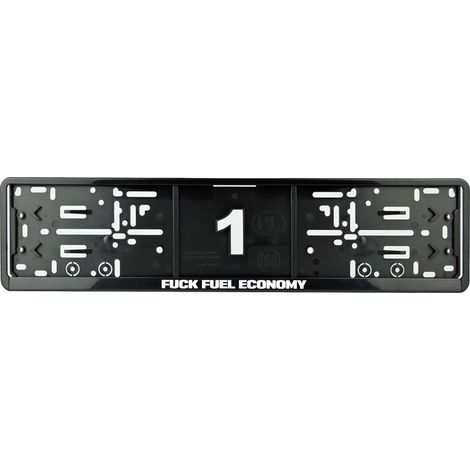Cadres de plaque d'immatriculation Alti Giri Fuck Fuel Economy, lot de 2 (1/5)