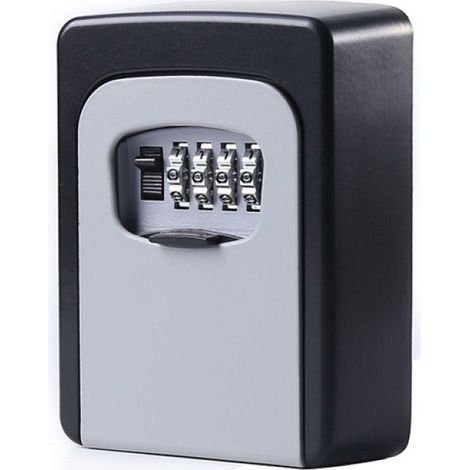 Cassetta portachiavi da esterno con codice digitale. Cassetta portachiavi con combinazione digitale a 4 cifre. Cassetta portachiavi di piccole dimensioni con serratura di sicurezza AquaForge. (1/5)