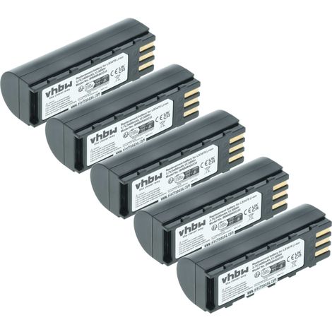 vhbw 5x batteria sostituisce Motorola 21-62606-01 per lettore di codici a barre, POS (3400mAh, 3,7V, Li-Ion)