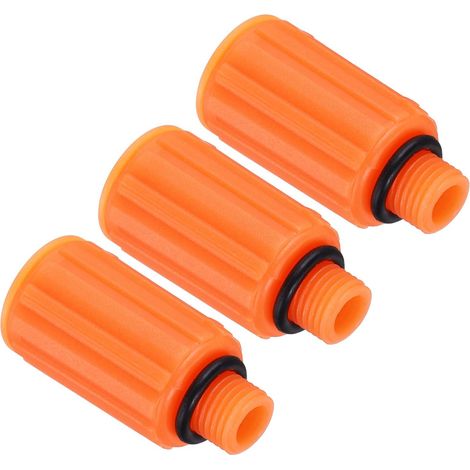 3 pièces Bouchon de remplissage d'huile 9mm pour compresseur jaune (1/5)