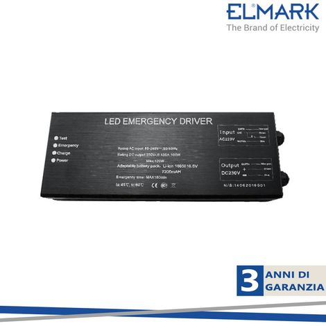 BLOCCO DI EMERGENZA 30-100W 85/265V IP44
