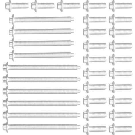 33-Schrauben-Kit für Aluminium-Ölwanne, Edelstahl 11-13-0-392-549, kompatibel mit BMW 1er 135i und 328i. (1/5)