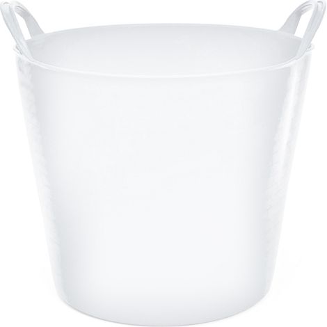 Capazo uso alimentario de plastico 25 Litros Blanco (1/4)