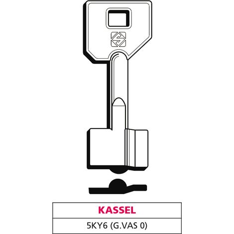Silca CHIAVE A DOPPIA MAPPA 5KY6 (G. VAS 0) KASSEL 5.00 pz