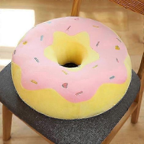 Filiyano-Coussin rond en forme de donut, peluche décorative pour chaise ou voiture (1/2)
