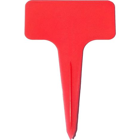 Étiquettes De Jardin, 20 Pièces étiquettes De Jardin en Forme De T épaississement étiquette De Plante De Jardin Classification des Plantes étiquette De Signe De Tri(Rouge) (1/5)