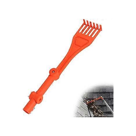 Mini-Rechen, 3,0 x 15,5 x 0,9 Zoll, Dachrinnenreinigungswerkzeug, multifunktionaler Rechen mit Griff zum Entfernen von Laub und Ästen aus Dachrinnen