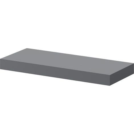 Napoli Gloss Grey 30cm Floating Bathroom Shelf (1/4)