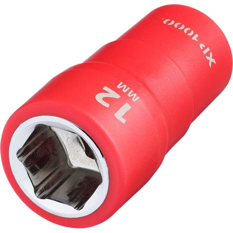 Draper 18801 XP1000 VDE Socket, 1/4"" Sq. Dr., 12mm