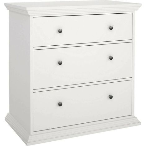 Dmora - Cassettiera Domeng, Settimino multiuso, Comò camera da letto, Mobile con cassetti, 86x52 h88 cm, Bianco