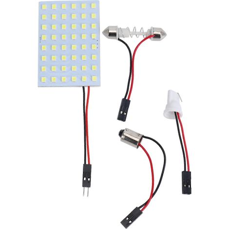 Weiße 1210 SMD 48 LED Auto-Innenraumleuchte mit T10 BA9S Soffitte