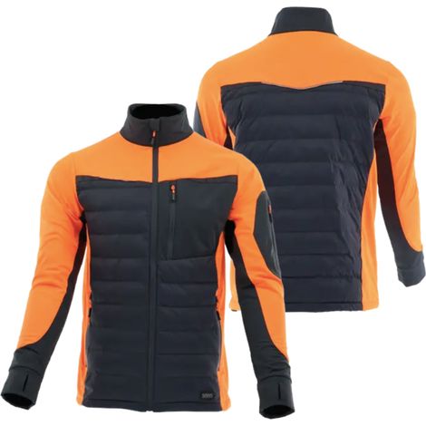 Felpa da lavoro da uomo, riflettente, calda, isolante, ibrida, comoda, felpa ibrida Comfort Plus, grafite 1-64-620-26-36-L (1/5)