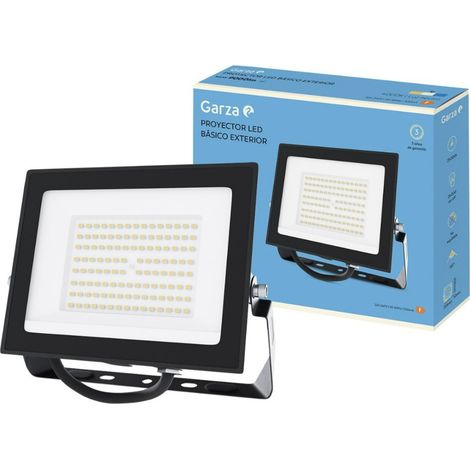 Garza Proyector led negro 100w 9000 lumenes 4000k ip65