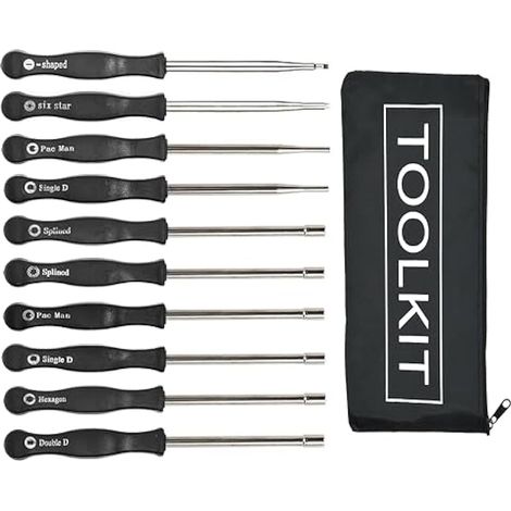 10 pcs Outil de réglage du carburateur Kit de tournevis pour carburateur à 2 cycles commun Réglage du petit carburateur Moteur Réglage de l'outil de réglage (1/4)
