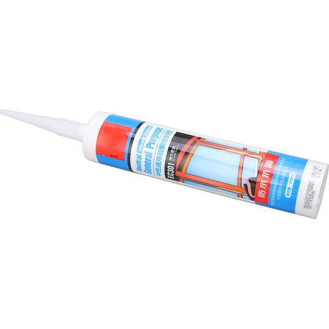 Mastic Silicone Transparent Étanche Résistant aux Chocs Colle pour Verre Décoratif 270ml (1/5)