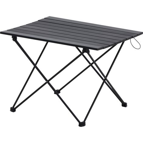 Campingtisch Wanderlust Ultra leicht Camping 56x46 cm Klapptisch Falttisch Picknick Tisch mit Tragetasche und Groundpad schwarz (1/5)