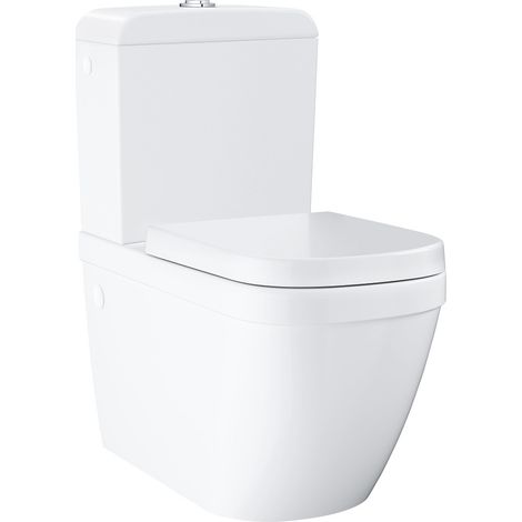 Grohe Euro Ceramic - Set WC combinato con cassetta e copriwater softclose, rimless, bianco alpino 39462000 (1/5)
