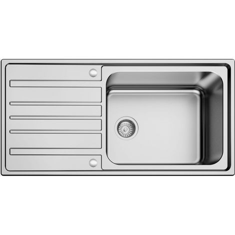 N.S.S - 1000 x 500 Superdeep 0.8mm Stainless Steel Sink (220mm deep)