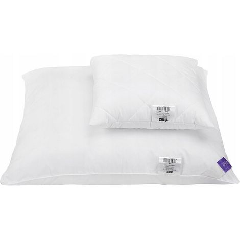 Almohada antialérgica de 50x70 cm para hotel, 600 g, acolchada, blanca.