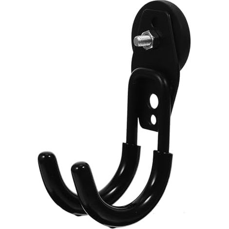 Crochet Magnétique Robuste Noir U, Mural 1 Pièce 158g, Support Puissant pour Rangement Atelier Garage, Organisateur Utilitaire sans Perçage - (1/5)
